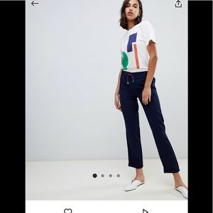 Navy Drawstring Pant